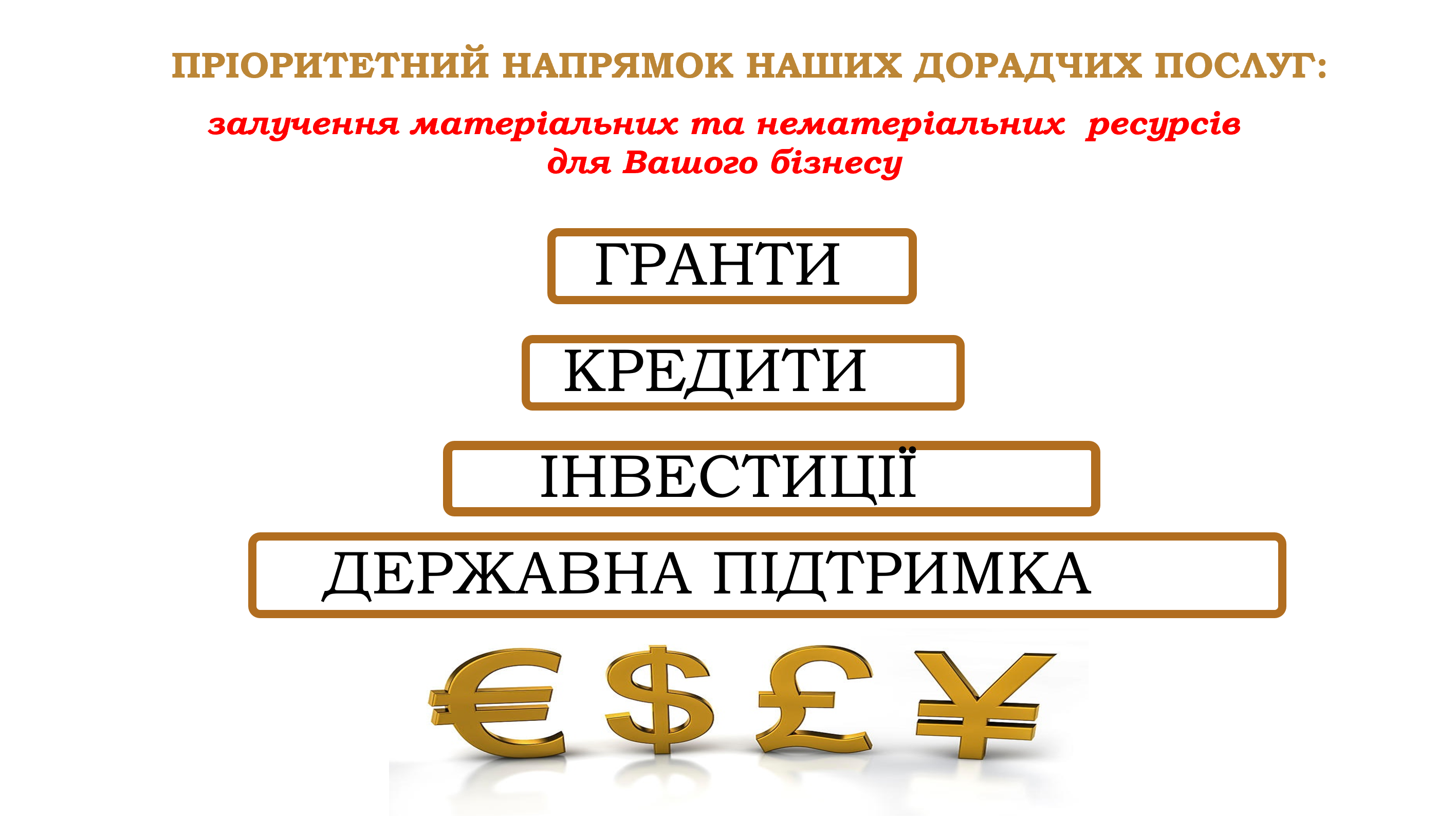 Професійний консалтинговий супровід розвитку бізнесу