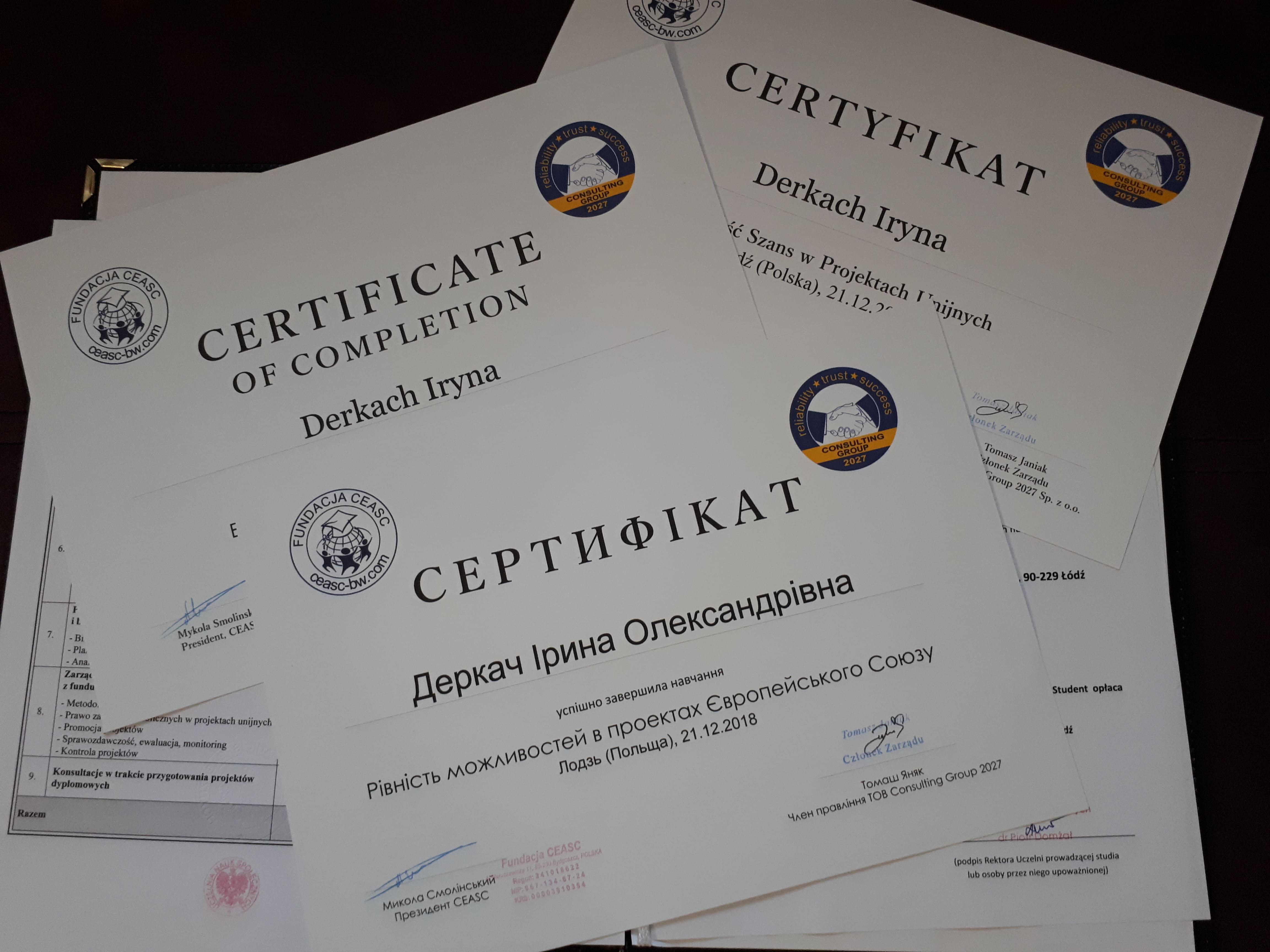 Додатково міжнародне стажування «Інституції оточення бізнесу - ІОТ. Інтенсивний бізнес-курс» 8