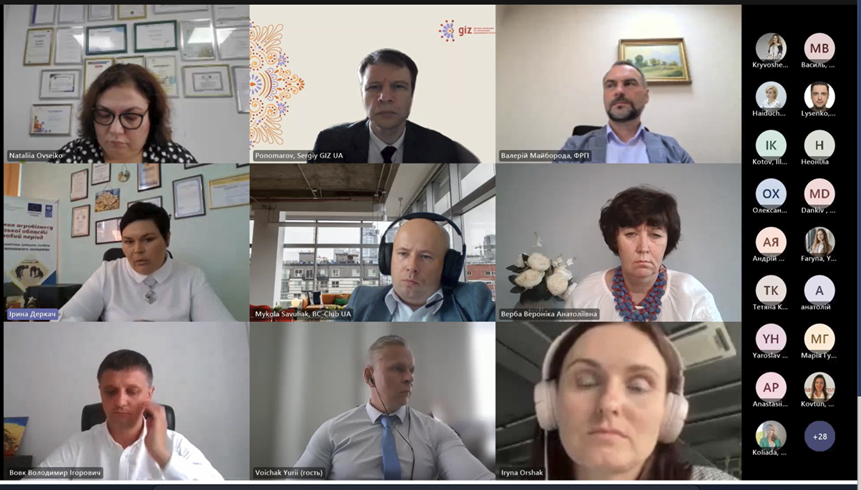 Прийняли участь у Круглому столі GIZ «Доступ до фінансування для МСБ під час воєнного стану – добрі практики та можливості»