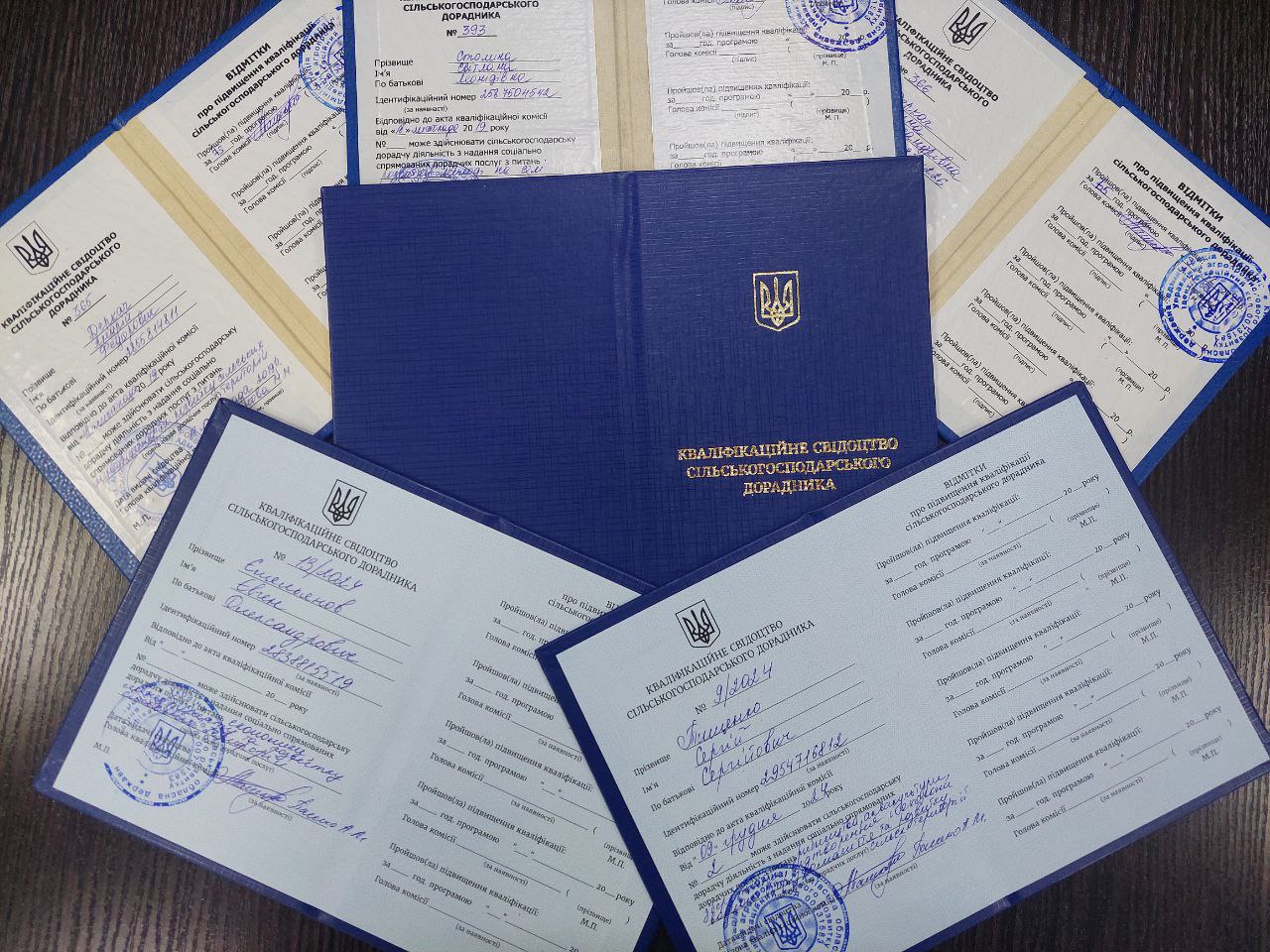 Додатково підтвердили професійний рівень та отримали кваліфікаційні свідоцтва сільськогосподарських дорадників 2